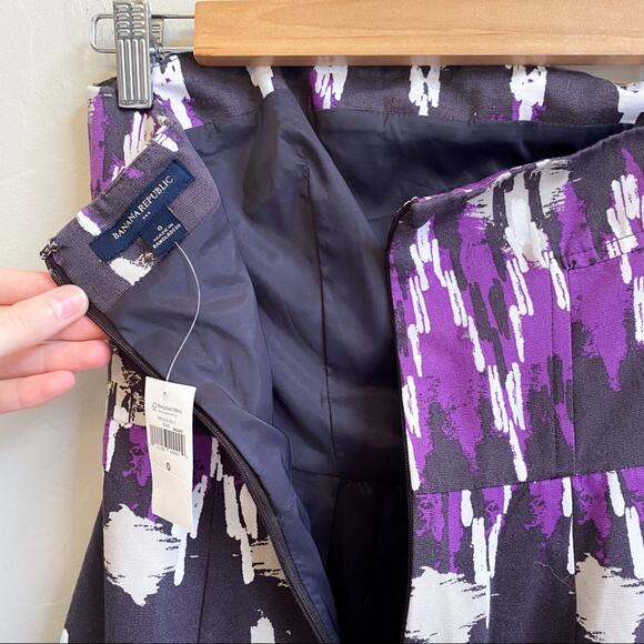 NWT Banana Republic Purple Boho Strapless Dress - Picture 3 of 6